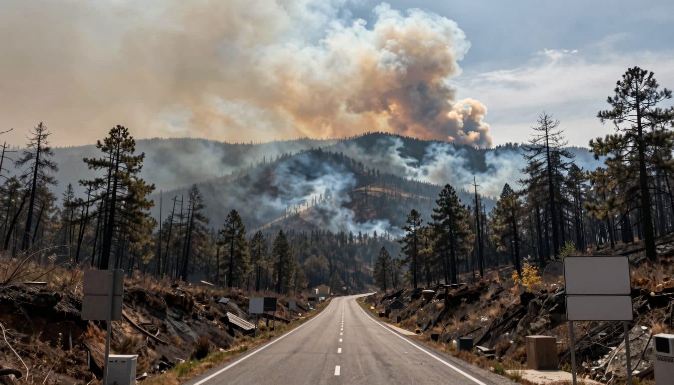 Un incendie de forêt dans le sud de la France impose une étape du Tour sans spectateurs