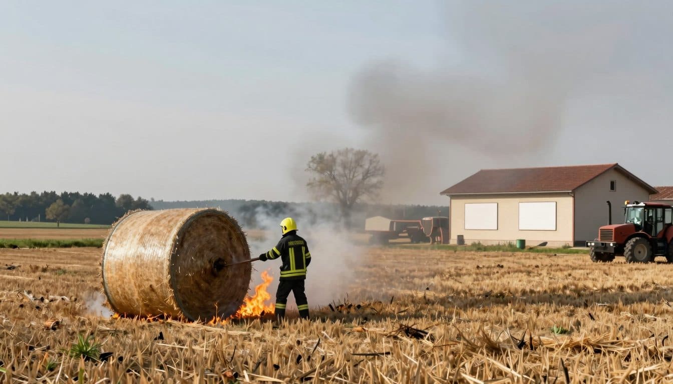 Série d'incendies de machines et de champs dans le Waldviertel : 18 casernes de pompiers empêchent le pire