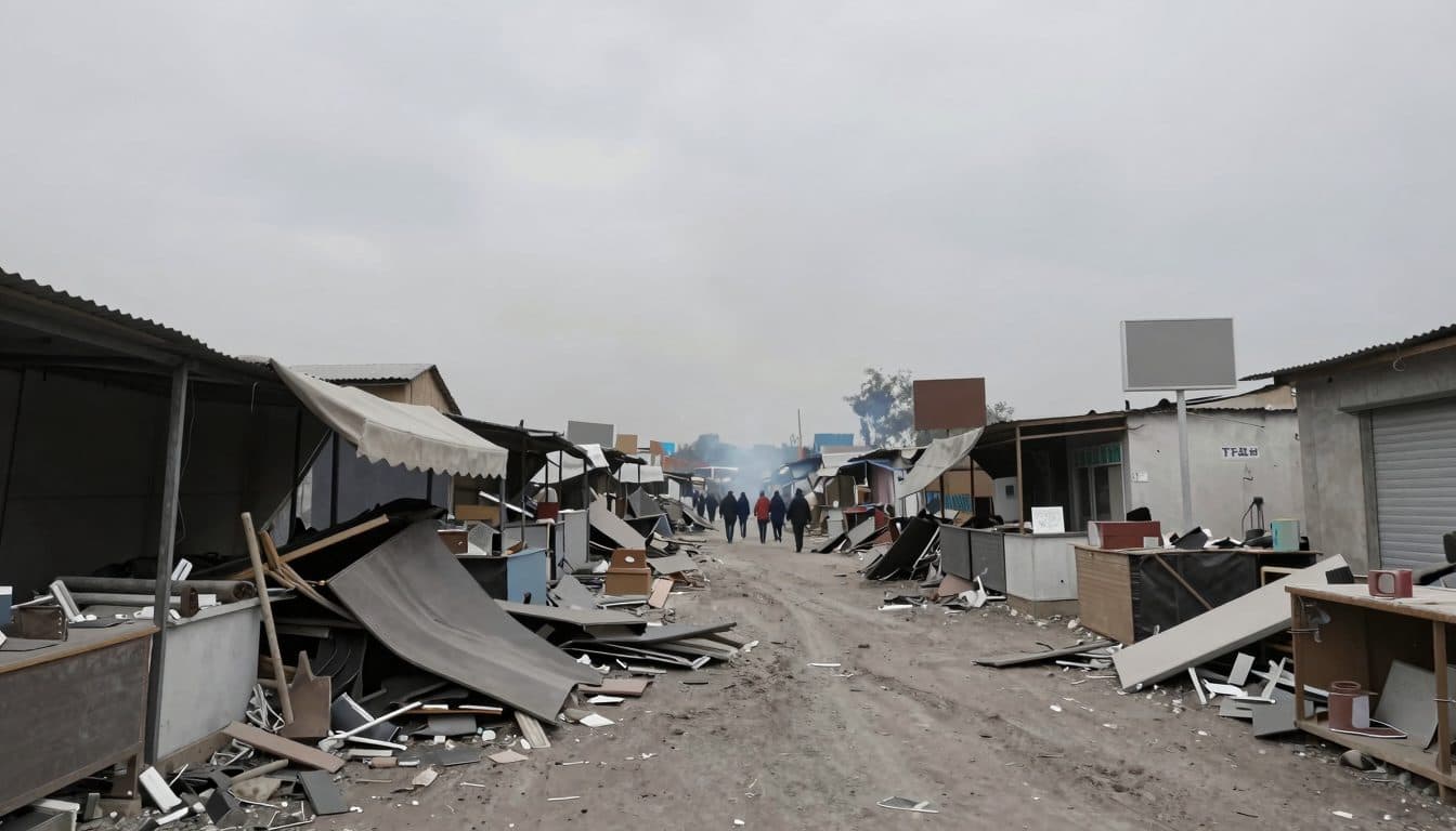 Attaque de drone sur un marché à Tokmak fait plusieurs morts