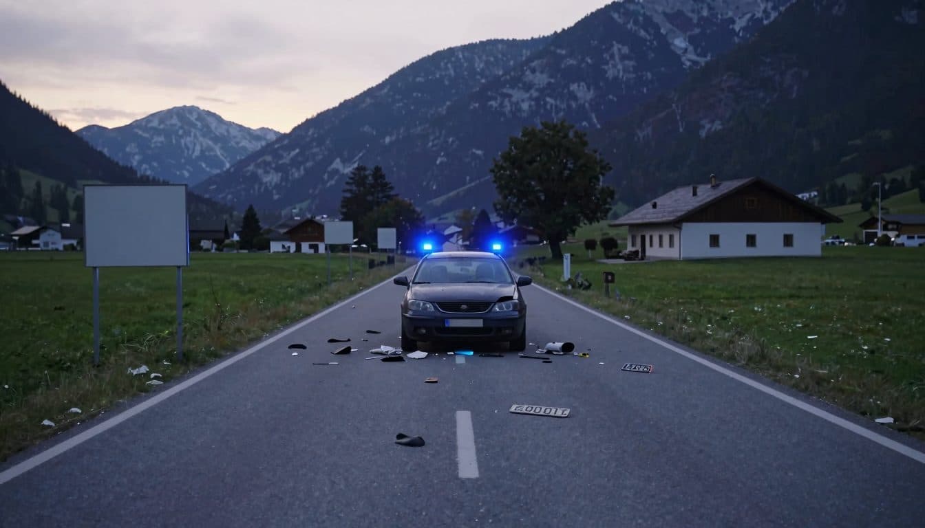 Un homme de 23 ans arrêté après un accident à Tiefgraben