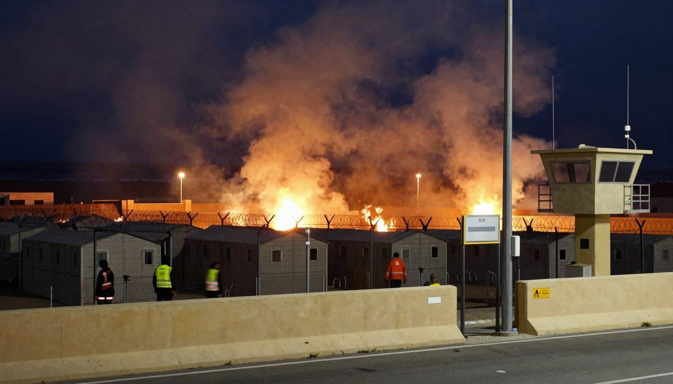 Incendie dans un camp de migrants à Ceuta : situation et réactions
