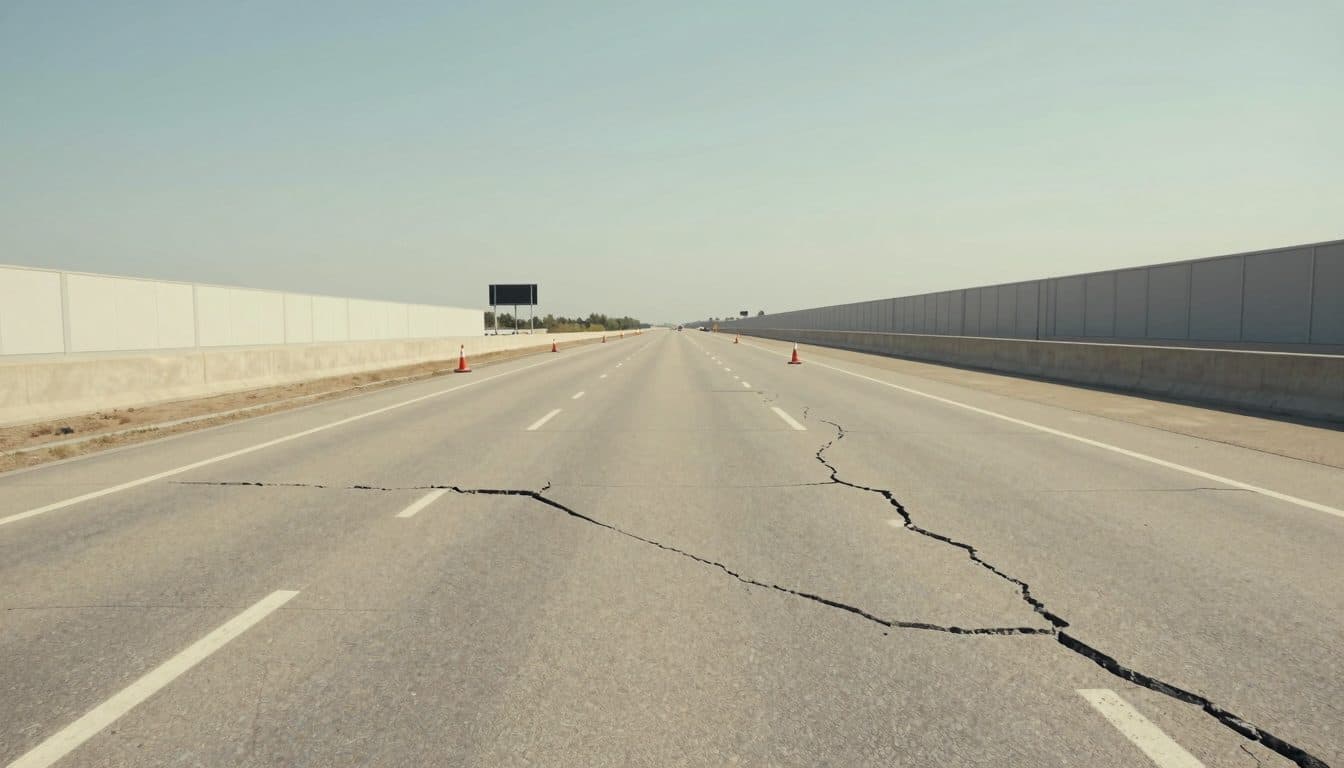 Dégâts causés par la chaleur sur les A2 et A14 : fermetures entre Ziesar et Wollin jusqu'à mercredi soir probablement