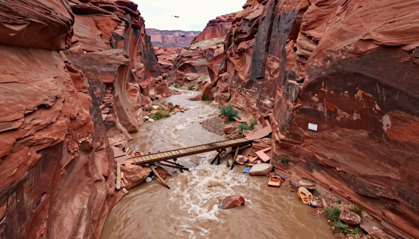 Plus de 20 personnes signalées disparues après une crue éclair au Grand Canyon