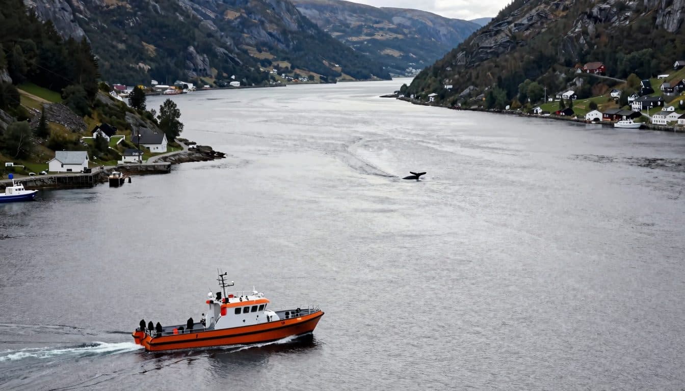 Un rorqual à bosse nage dans le fjord de Flensbourg – probablement l'animal observé dans le fjord de Kiel