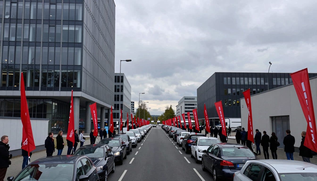 Cortèges de voitures et débrayages : IG Metall se mobilise contre les plans d'austérité chez Volkswagen, Mercedes et Porsche