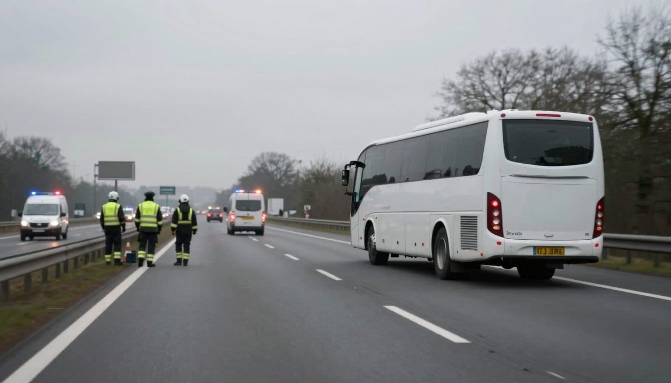 Huit blessés après un accident de bus transportant des élèves autrichiens sur l'A28 aux Pays-Bas