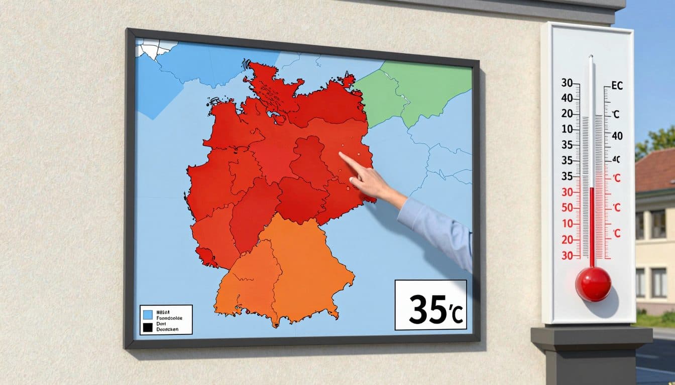 Niveau d'alerte maximal : le DWD met en garde contre une chaleur extrême dans de vastes parties de l'Allemagne