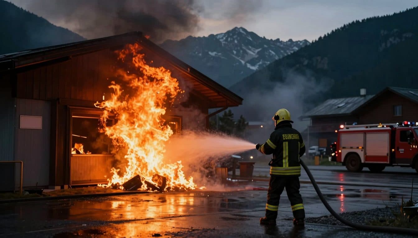 Incendie majeur à Matrei in Osttirol : 170 pompiers mobilisés