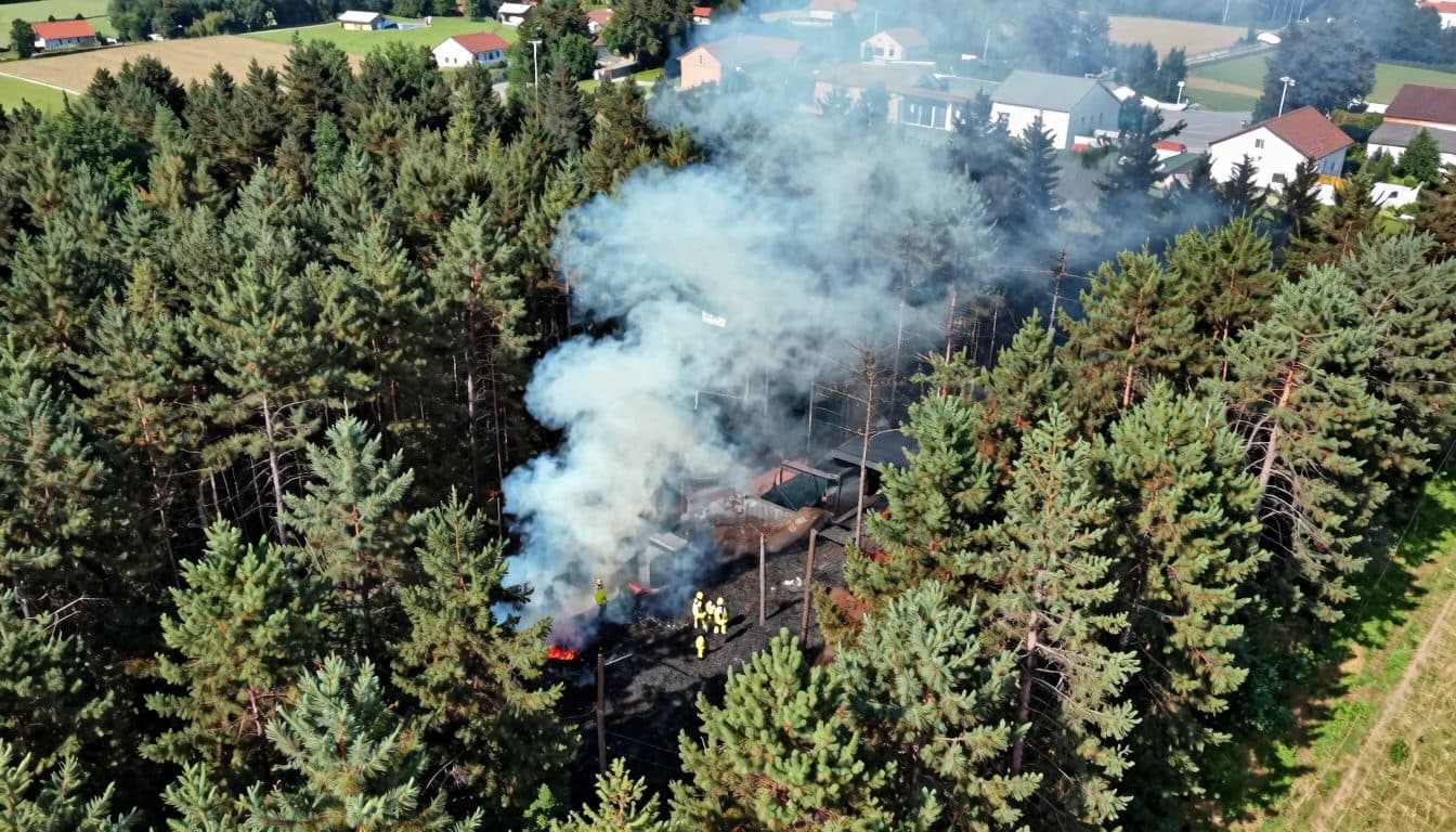 Incendie de forêt dans le Föhrenwald : une trentaine de casernes de pompiers mobilisées