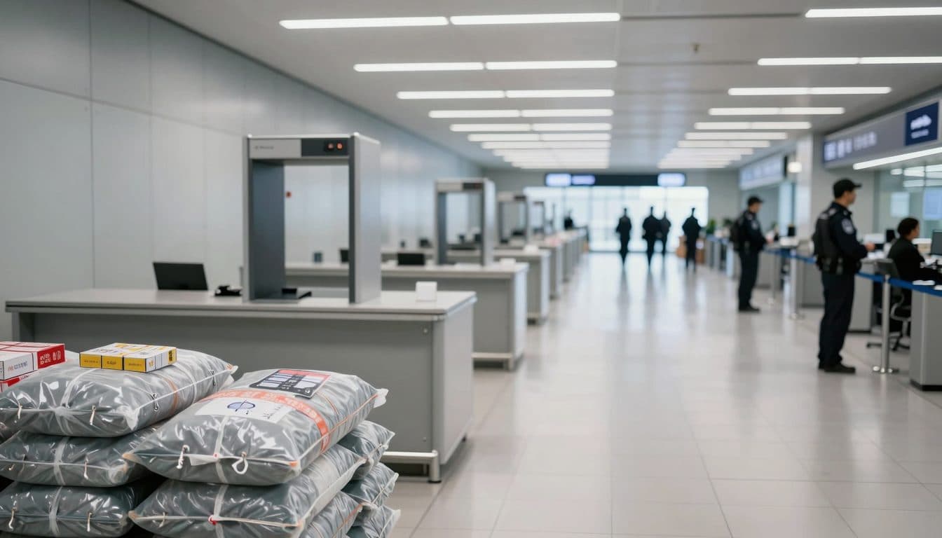 La douane de l'aéroport de Vienne enregistre 5 003 saisies en 2025