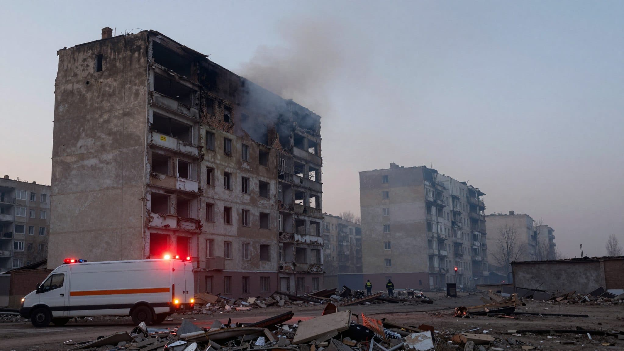 Trois morts dans des frappes aériennes nocturnes sur une banlieue de Kiev