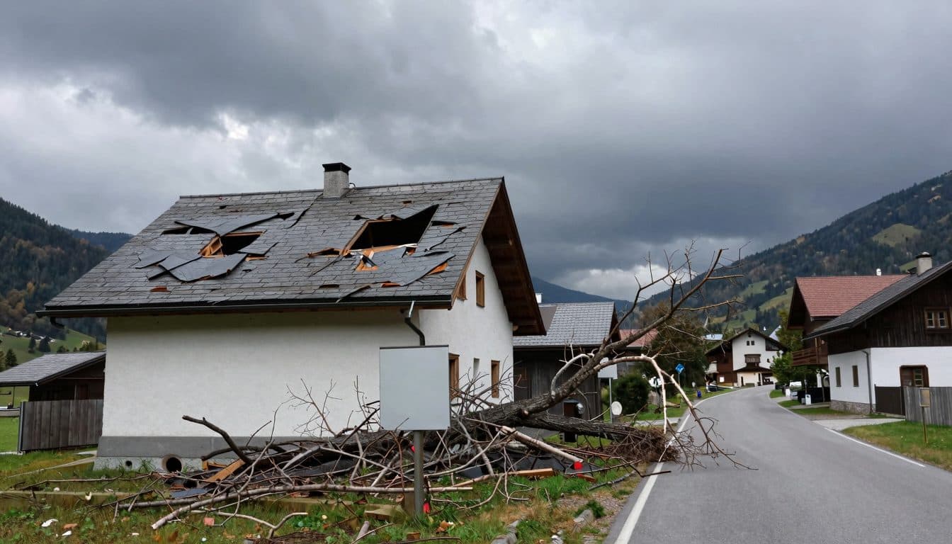 Tempête dans le district de Korneuburg : des arbres abattus et des toits arrachés