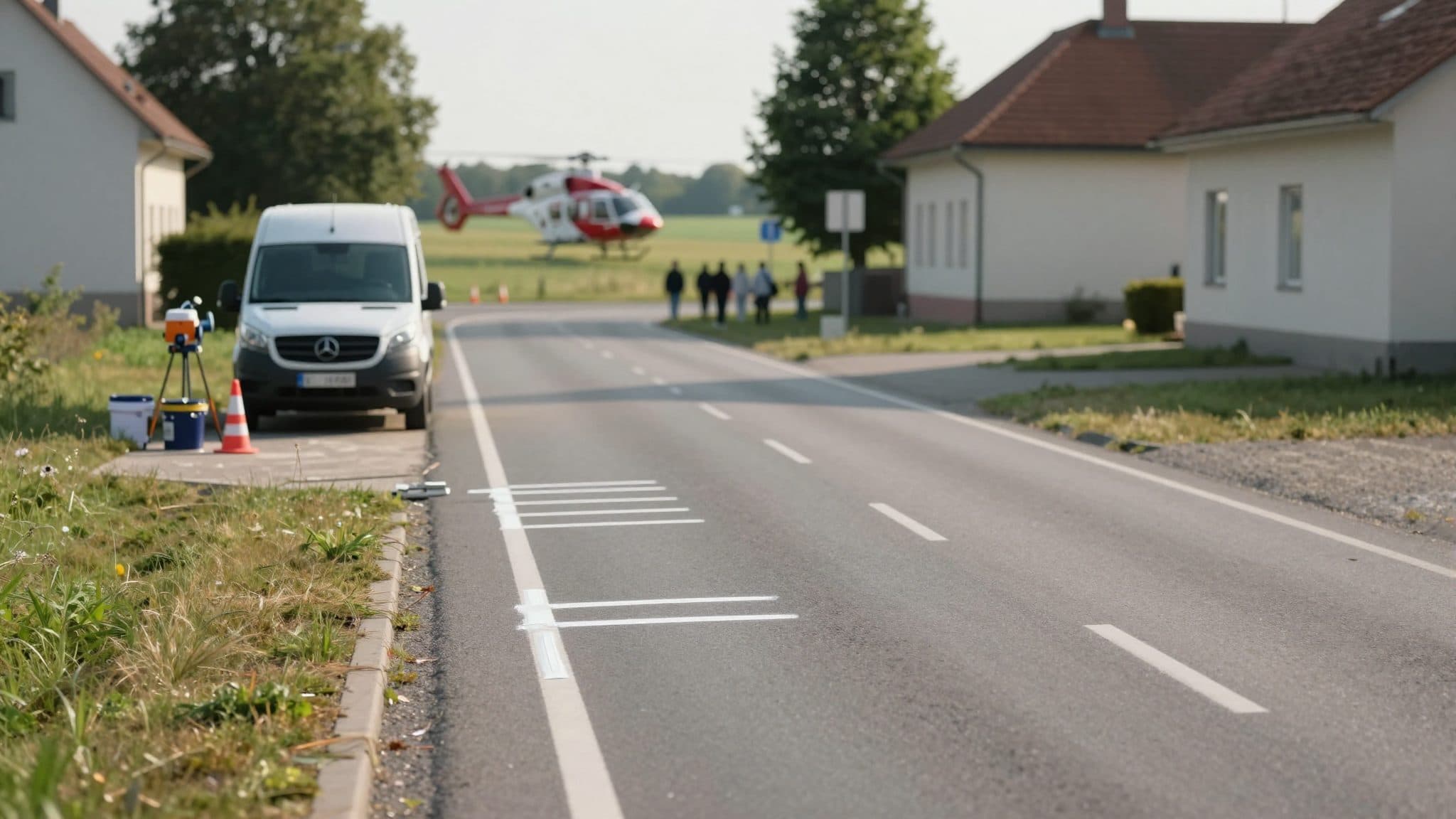 Une voiture percute un groupe d'ouvriers à Scheibbs : deux blessés