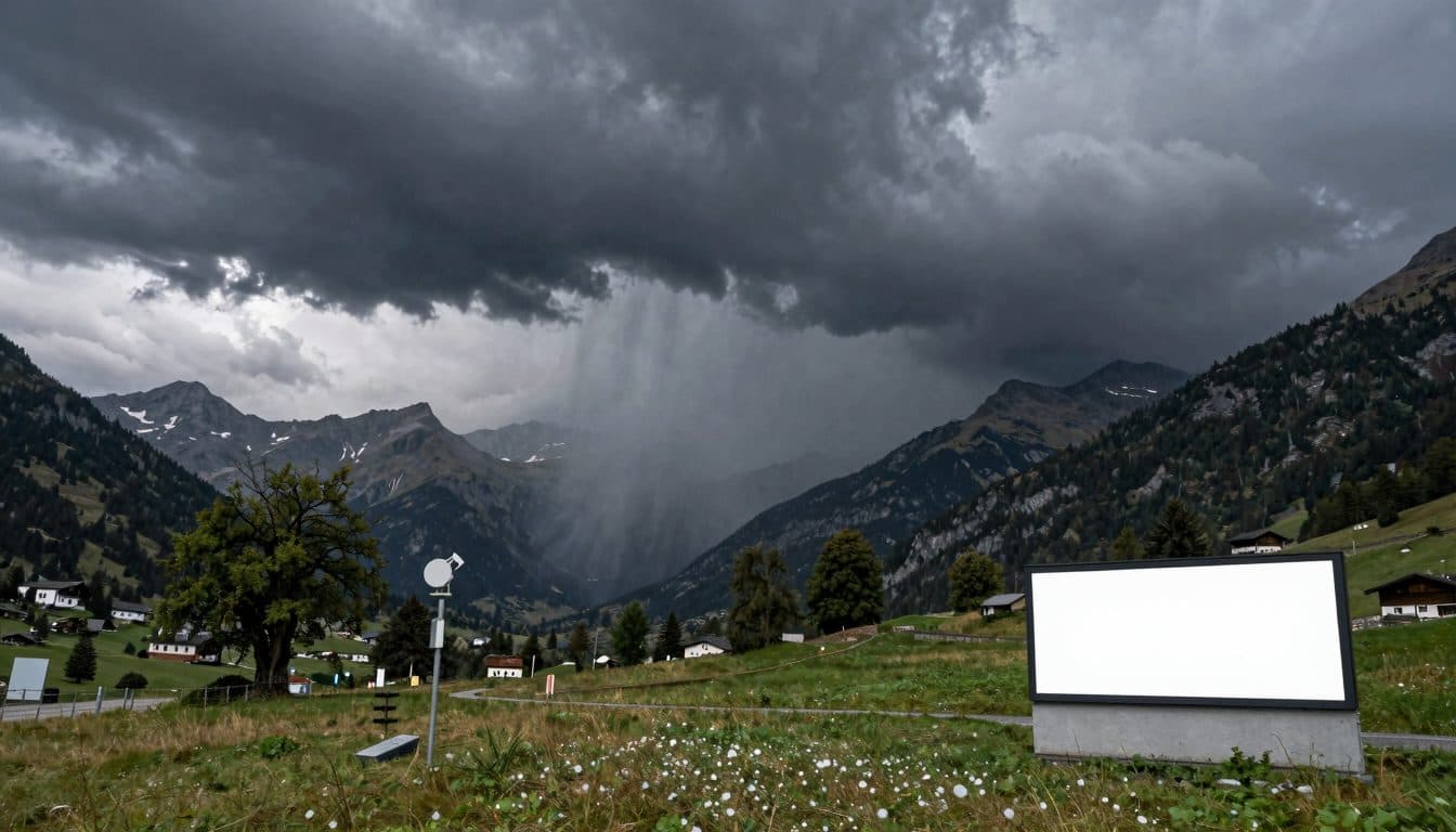 Alerte aux intempéries dans le sud de l'Autriche : violents orages avec grêle et rafales de tempête attendus