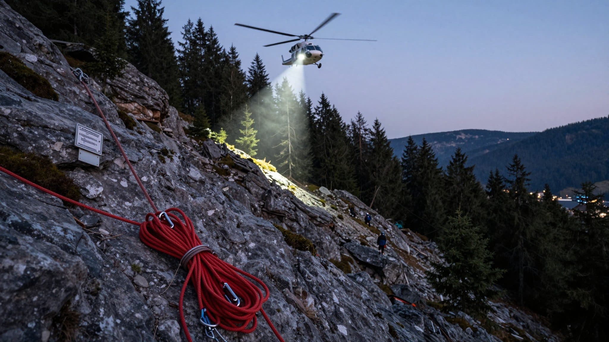 Randonneur fait une chute d'environ 80 mètres – opération de sauvetage complexe à Frankenfels