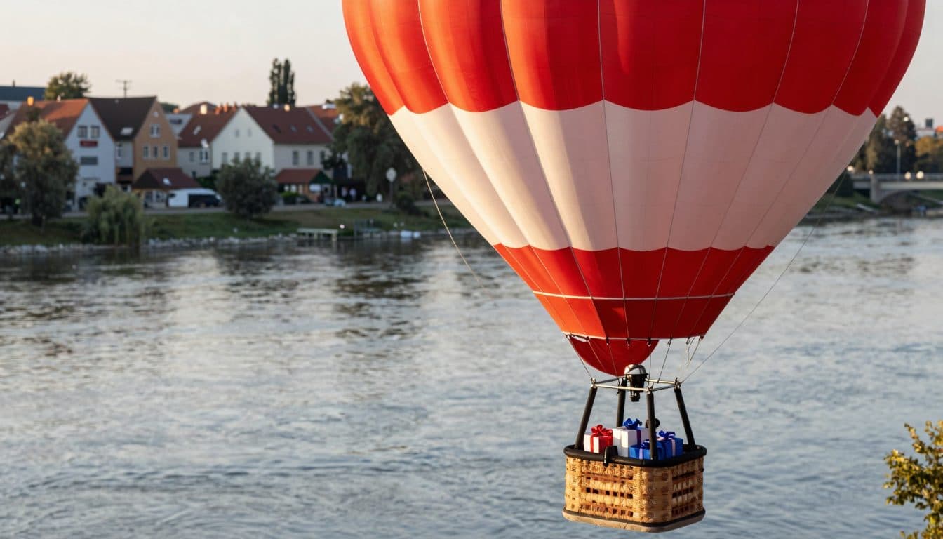 Ballon, jupes bulle et un vol caritatif au-dessus du Danube