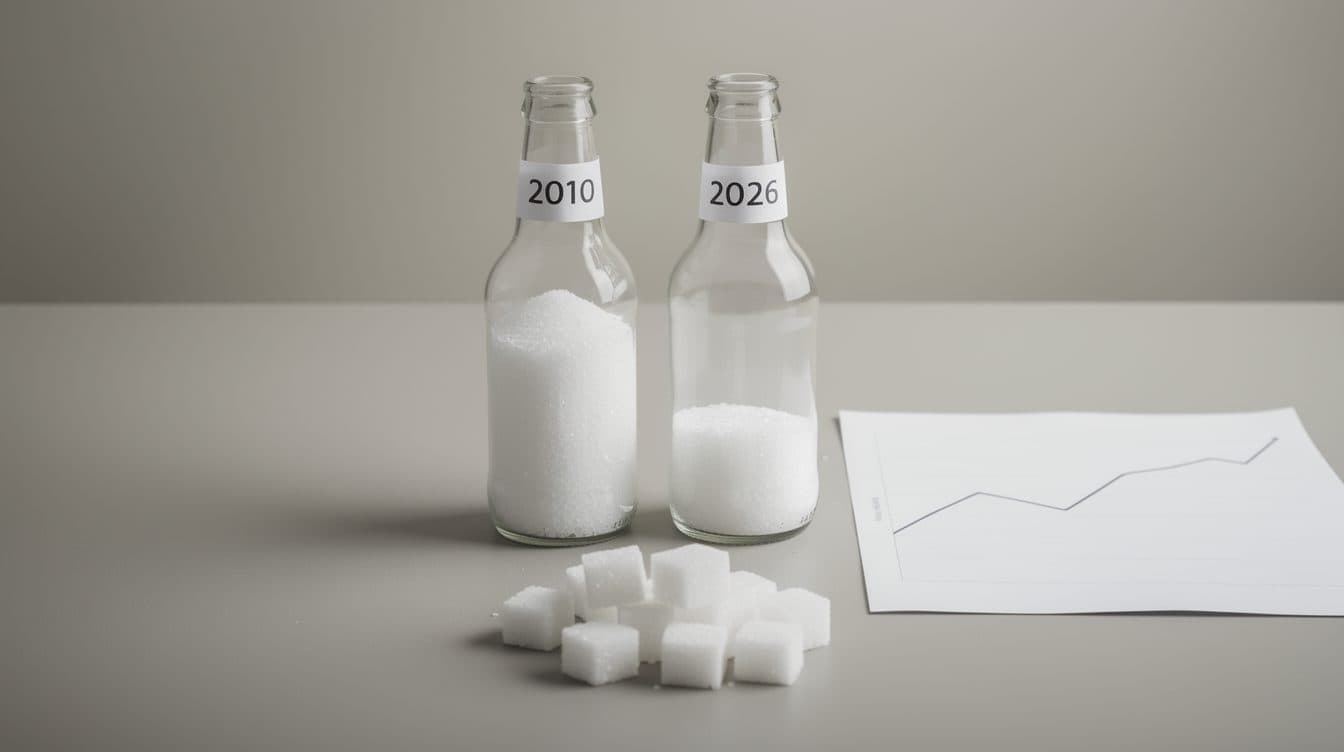 Teneur en sucre des boissons sucrées en Autriche en baisse de 22 % depuis 2010