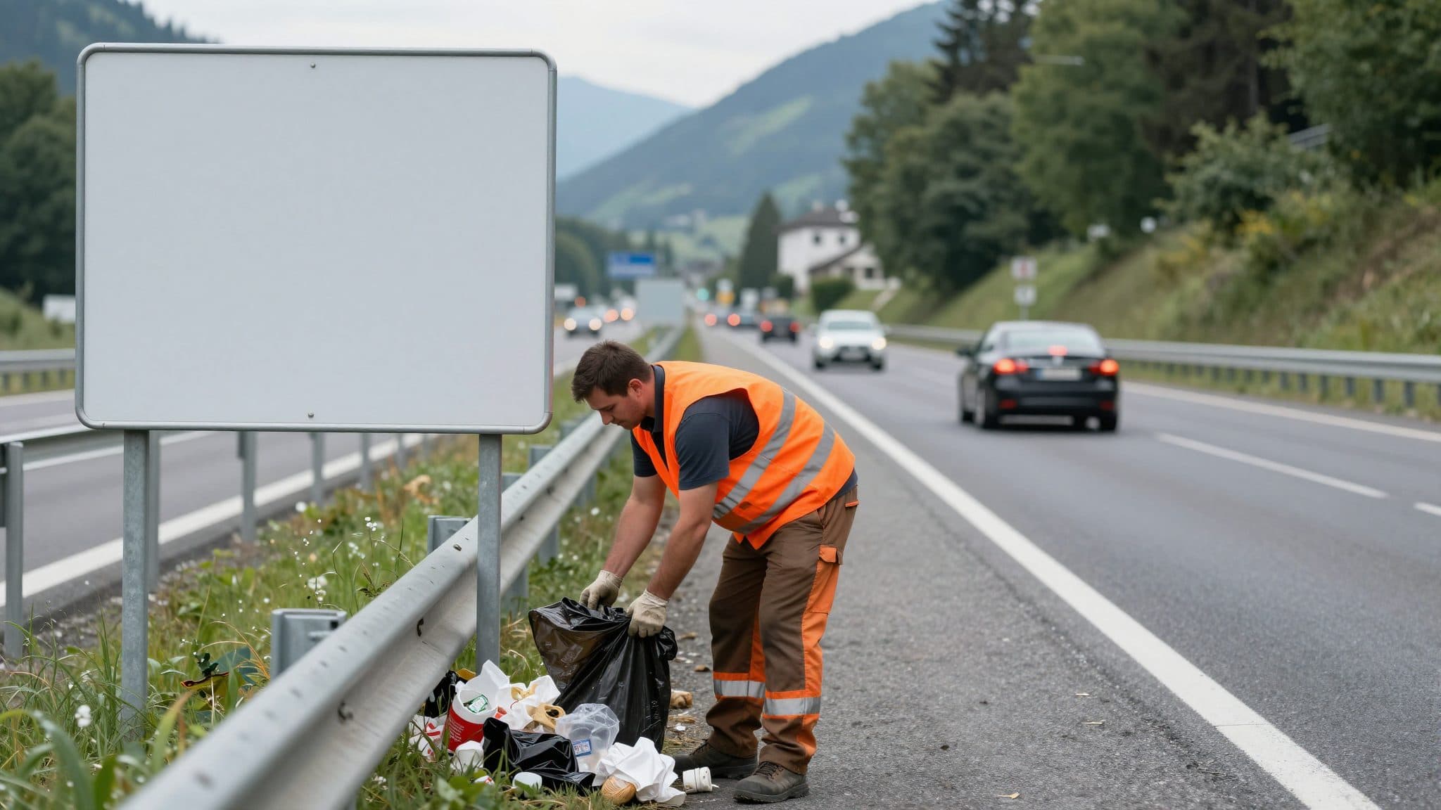 Asfinag a collecté près de 8 900 tonnes de déchets sur les autoroutes autrichiennes en 2025