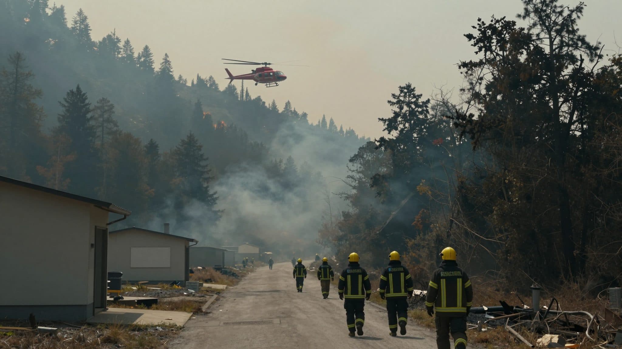 Opération de grande envergure dans la vallée du Gaisbach : un feu de forêt près de Scheffau mobilise les pompiers