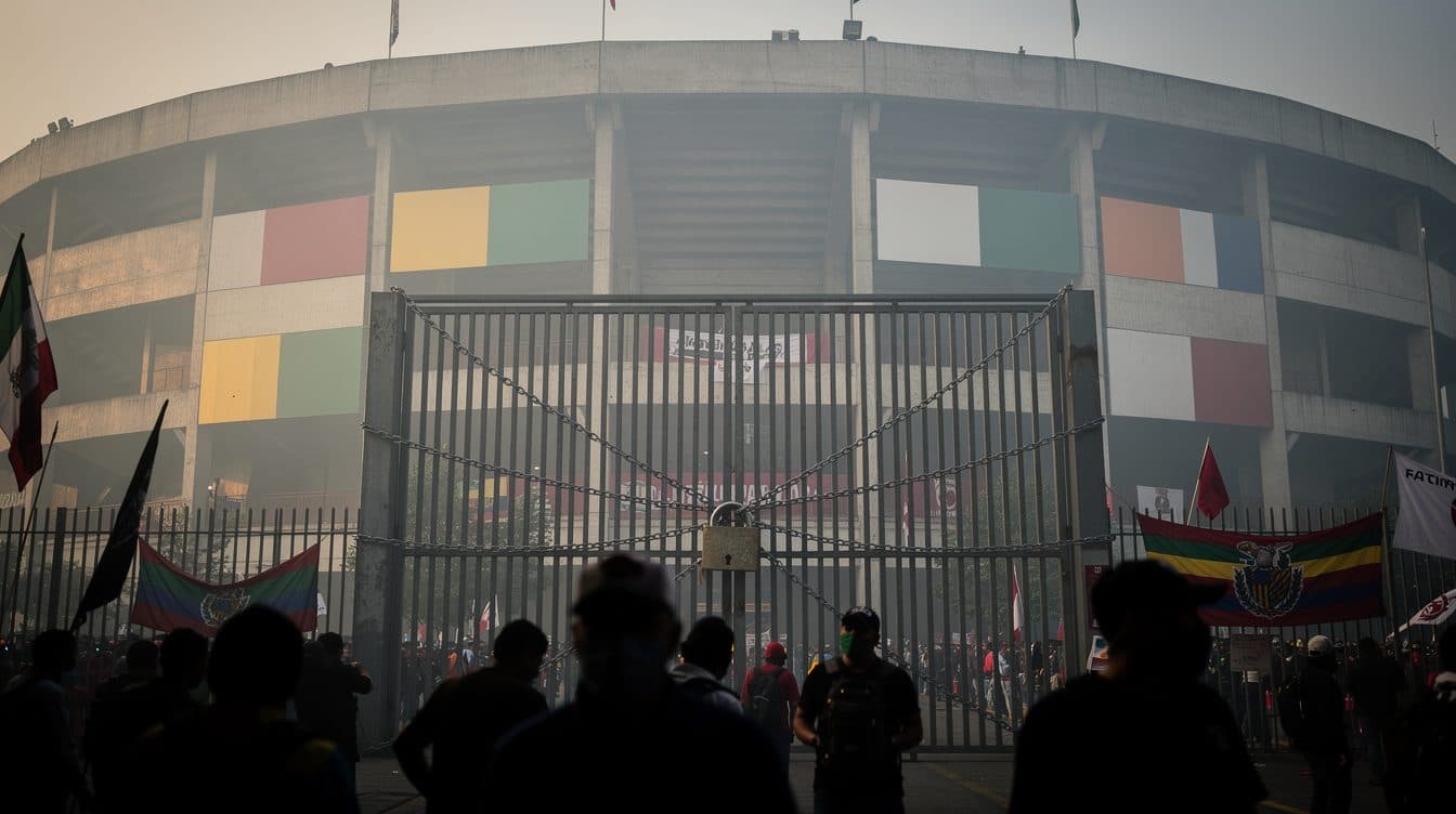 Des enseignants bloquent le stade Aztèque avant l'ouverture de la Coupe du monde – Sheinbaum parle de provocation