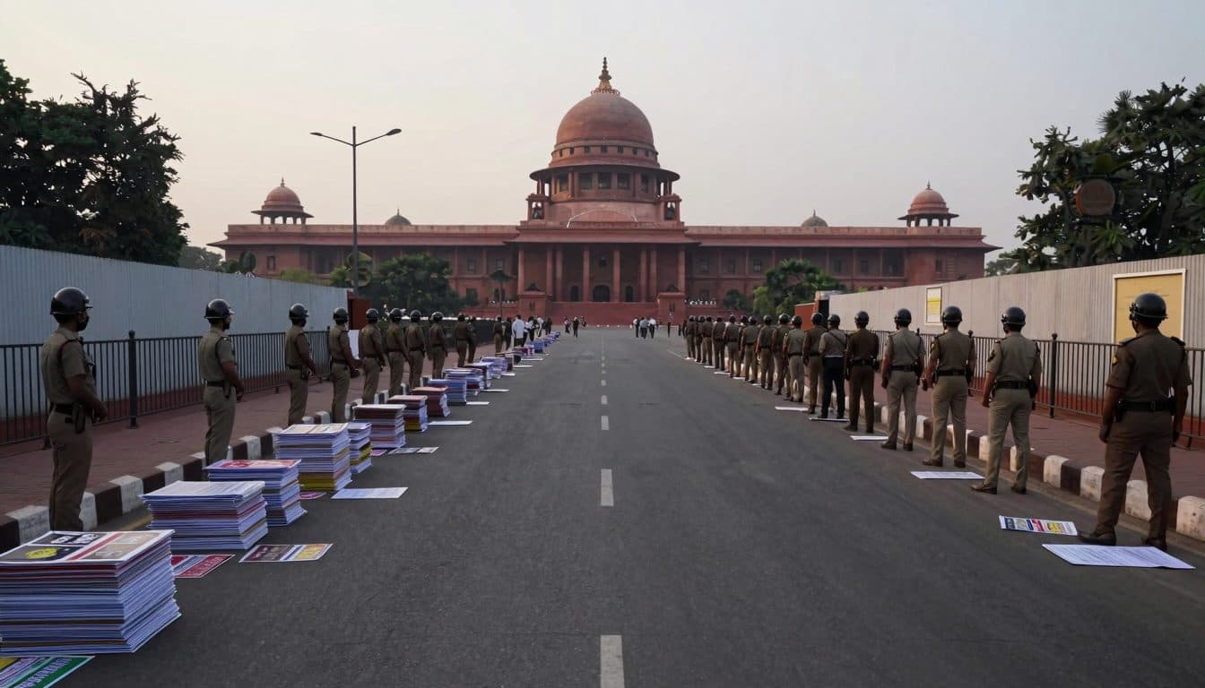 Le mouvement Cockroach manifeste à New Delhi contre le gouvernement Modi