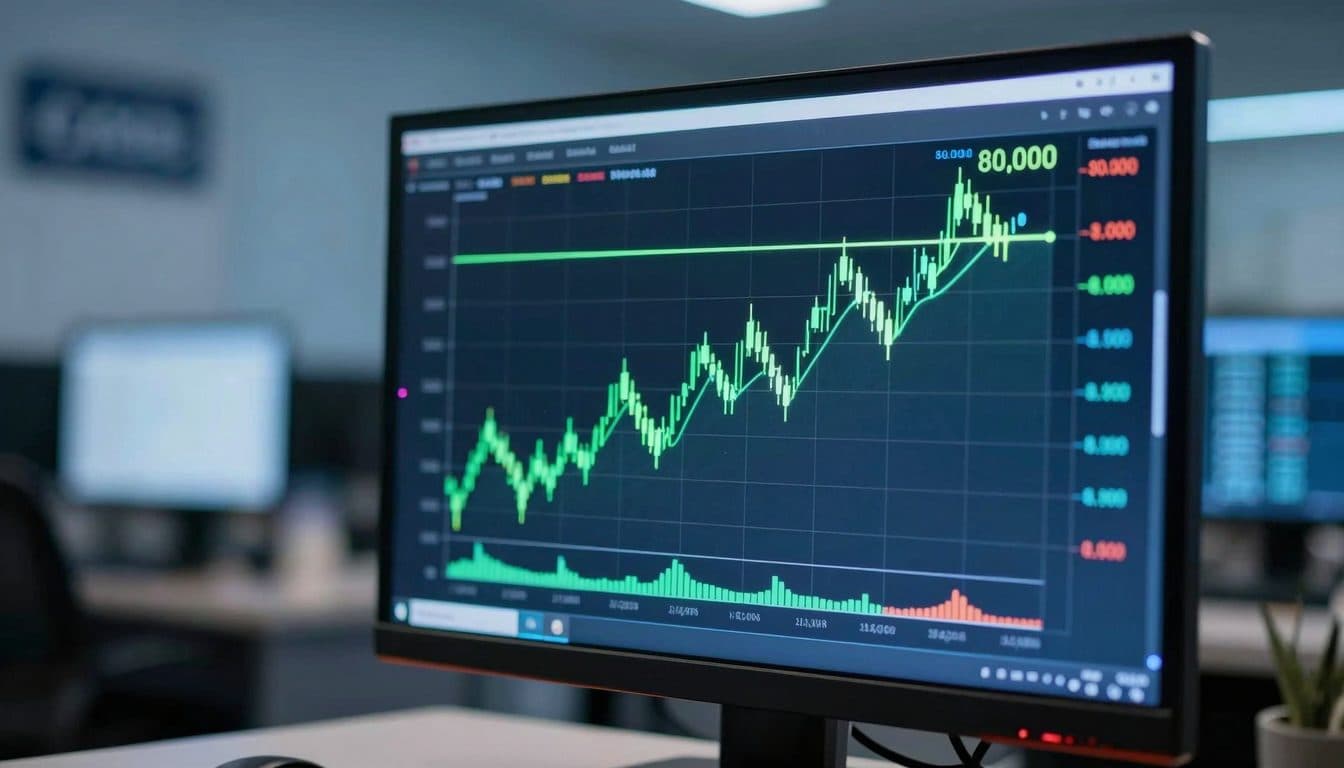 Bitcoin se rapproche de la barre des 80 000 dollars américains