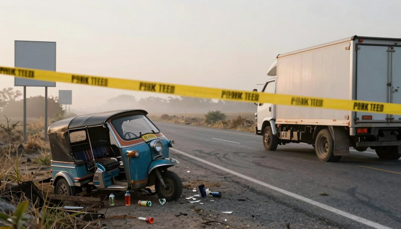Blessures potentiellement mortelles lors d'un crash de tuk-tuk à Kilb – le conducteur a pris la fuite et était alcoolisé