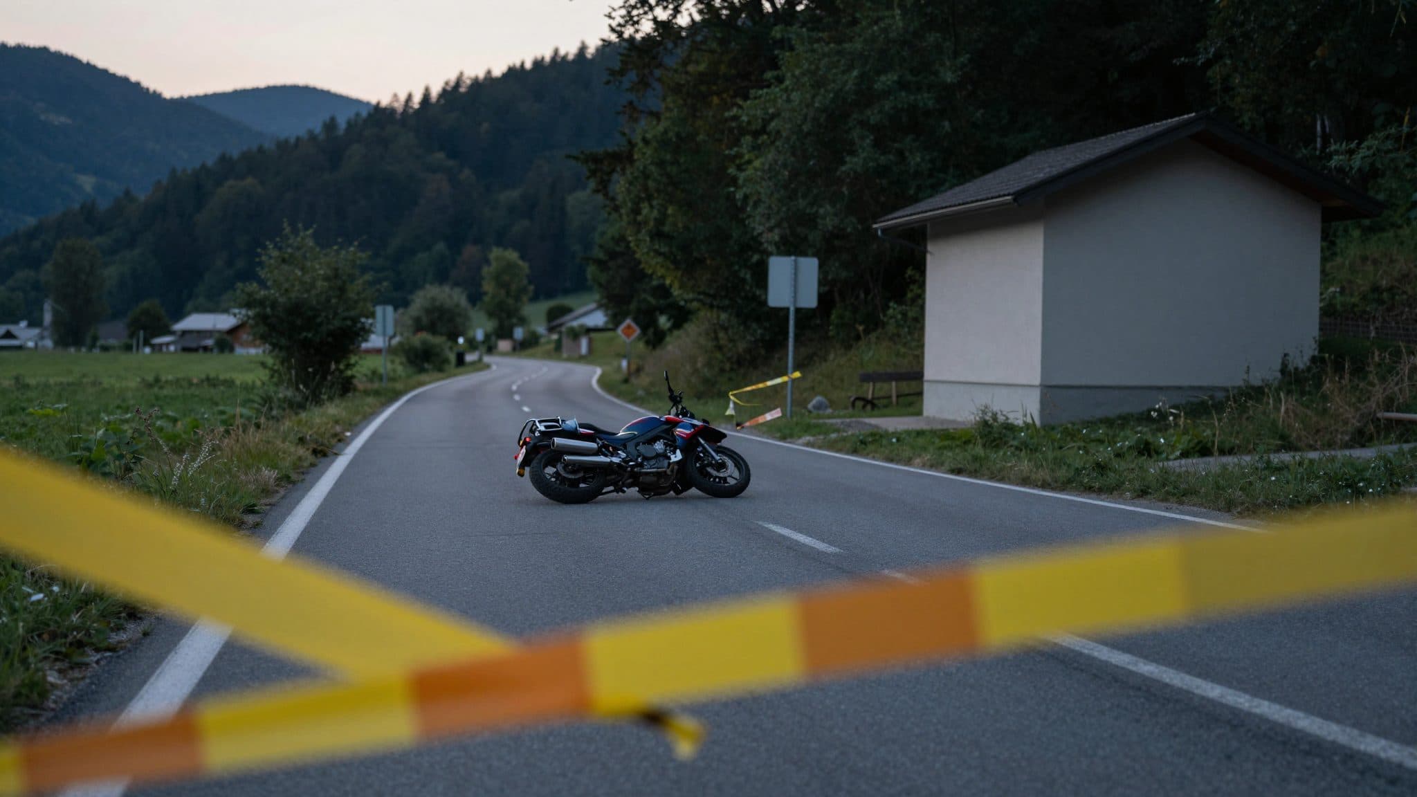 Accident de moto alcoolisé sur la L1516 à St. Peter am Wimberg : un jeune de 19 ans sans permis se blesse