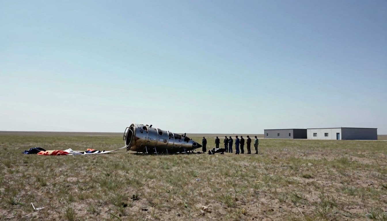 Trois spationautes reviennent sur Terre après huit mois passés à bord de l'ISS