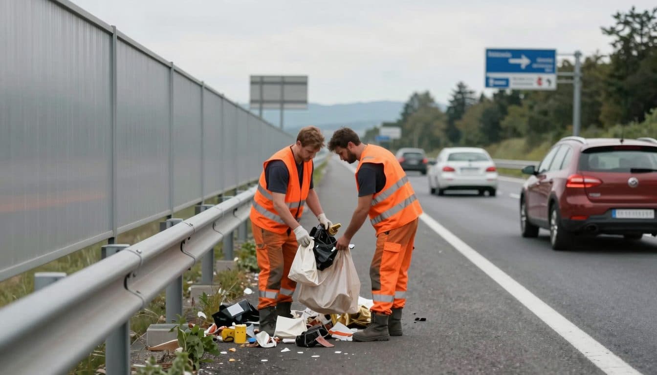 Environ 8 900 tonnes de déchets collectées sur les autoroutes autrichiennes