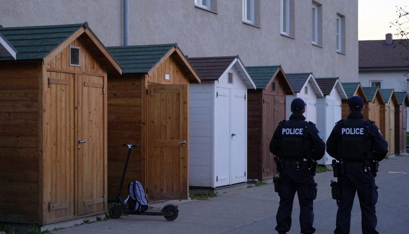 Cambrioleur surpris en flagrant délit dans un cabanon de jardin à Vienne-Simmering et arrêté