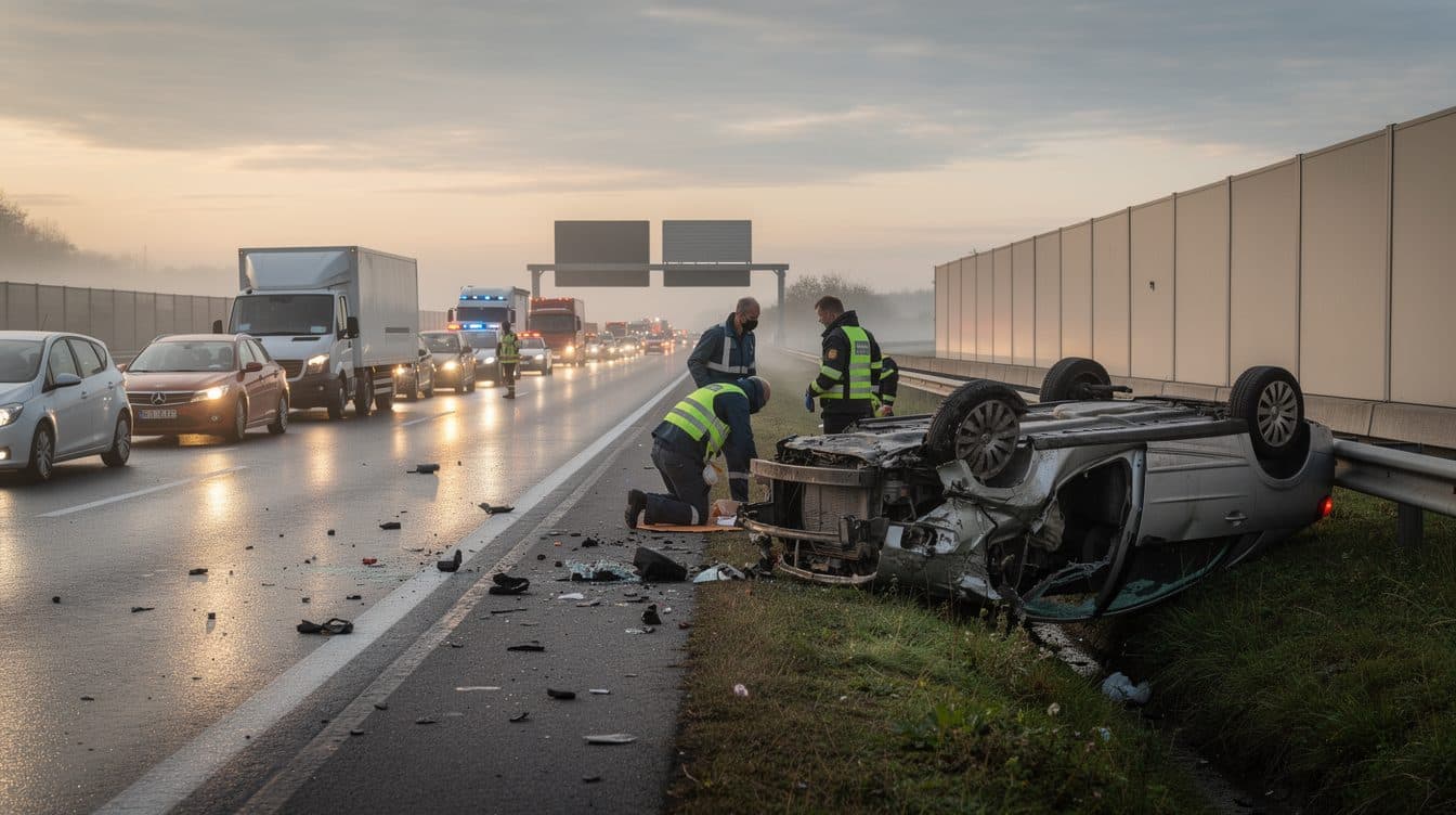 Un conducteur de 42 ans meurt dans un accident violent sur l’A2 près de Traiskirchen