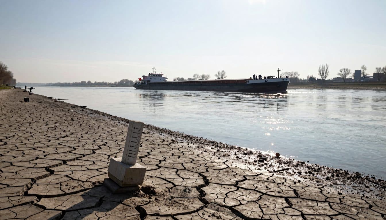 Les basses eaux du Rhin dévoilent des objets enfouis et freinent la navigation fluviale