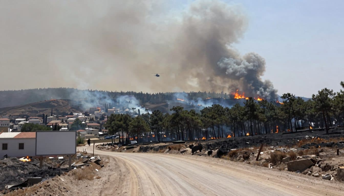 Incendie de forêt près de Thessalonique : deux morts, un enfant et un homme