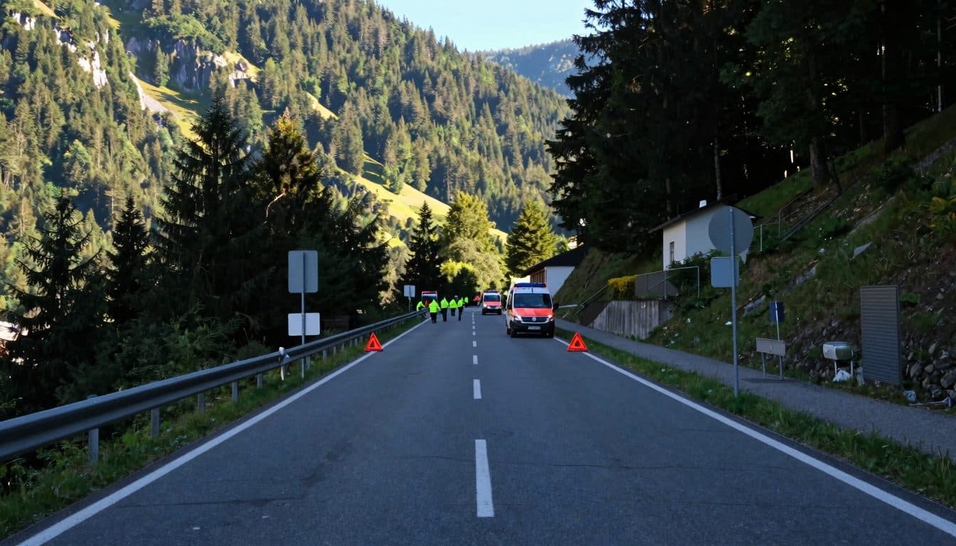 Motocycliste entre en collision avec une voiture à Abtenau – Accident sur la route de Gschütt