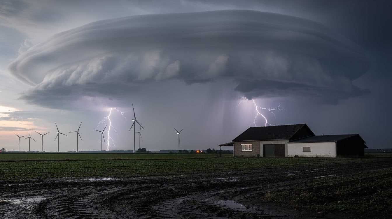 Alerte météo en Basse-Saxe : le DWD met en garde contre de violents orages et des rafales de vent