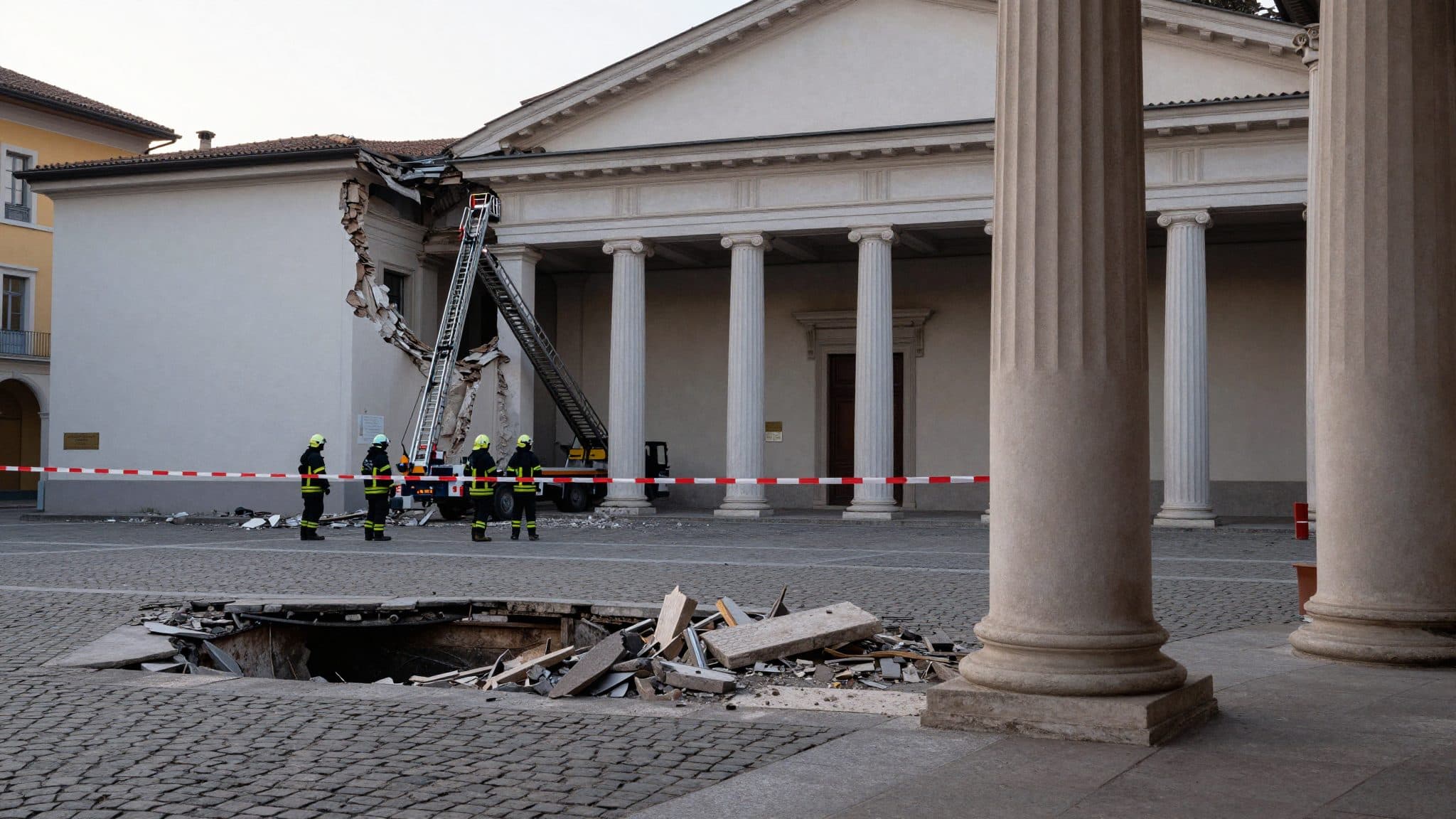 Des parties du palais de justice de Bolzano se sont effondrées – un blessé
