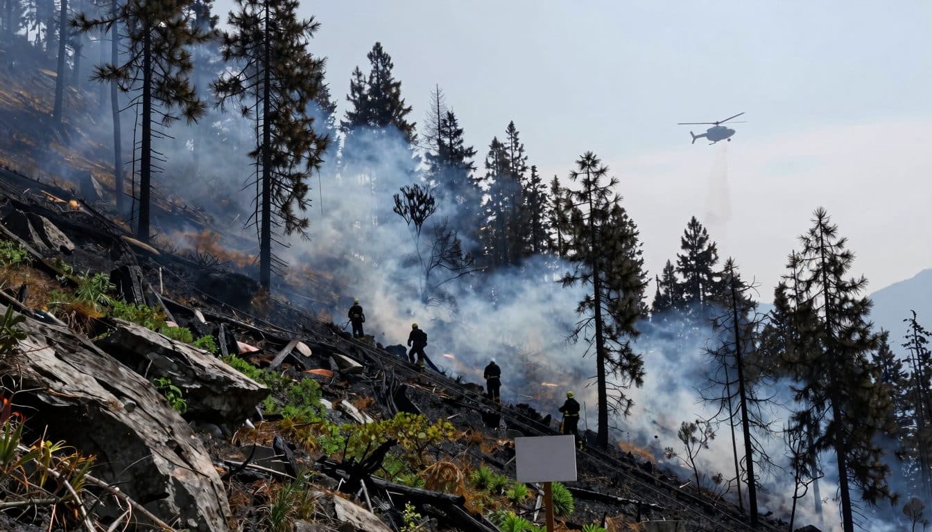 Incendie de forêt à l'Arikogel à Ebensee : environ 80 secouristes luttent contre les flammes dans un terrain difficile d'accès