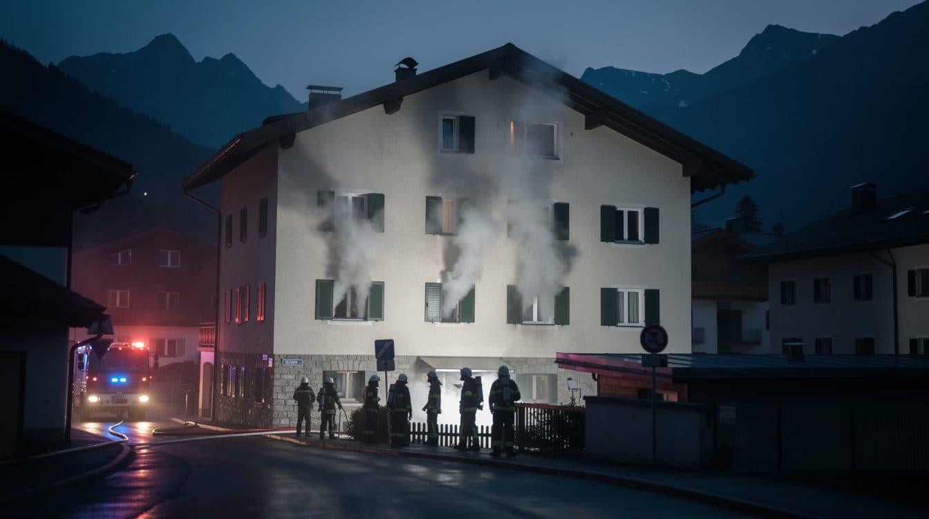 Quatre blessés hospitalisés après un incendie d'une maison d'habitation à Zams