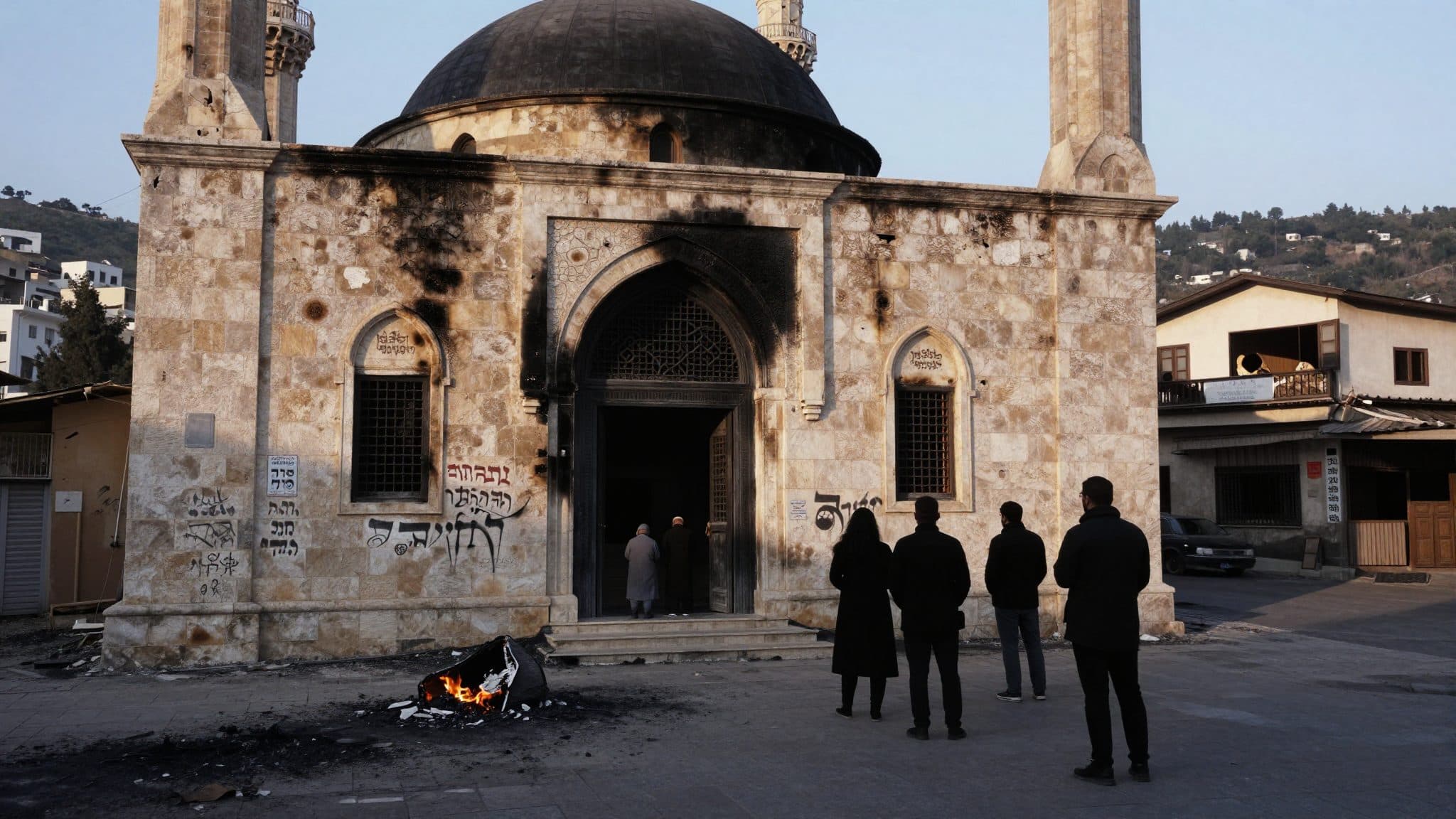 Attentat incendiaire contre une mosquée à At-Tuwani – enquête contre des colons en Cisjordanie