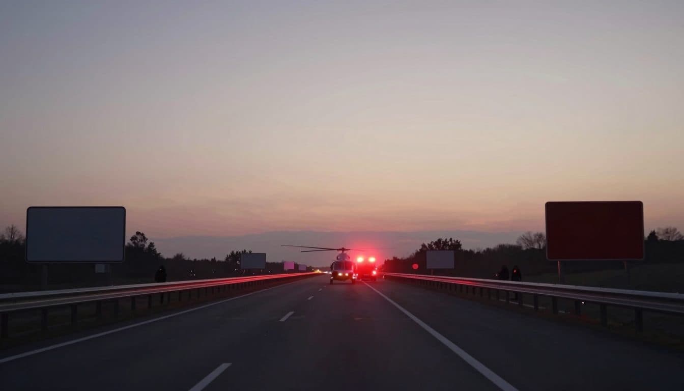 Grave accident sur l'A1 près de Haag : quatre personnes blessées