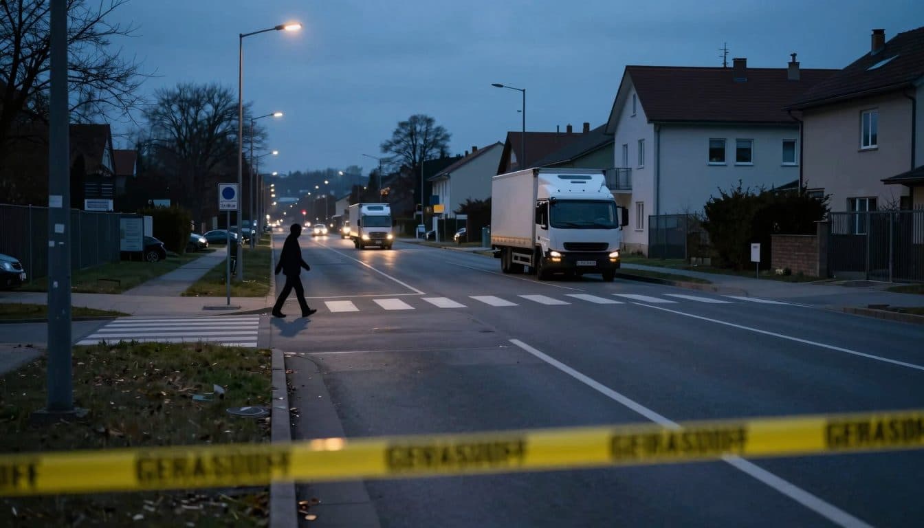 Piétonne heurtée par un camion à Gerasdorf et décédée