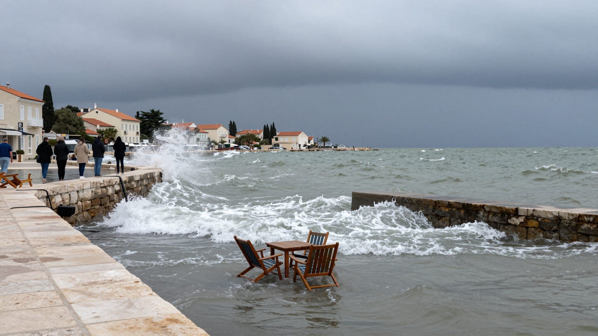 Un météo-tsunami frappe la côte croate : Mali Lošinj inondée en quelques minutes