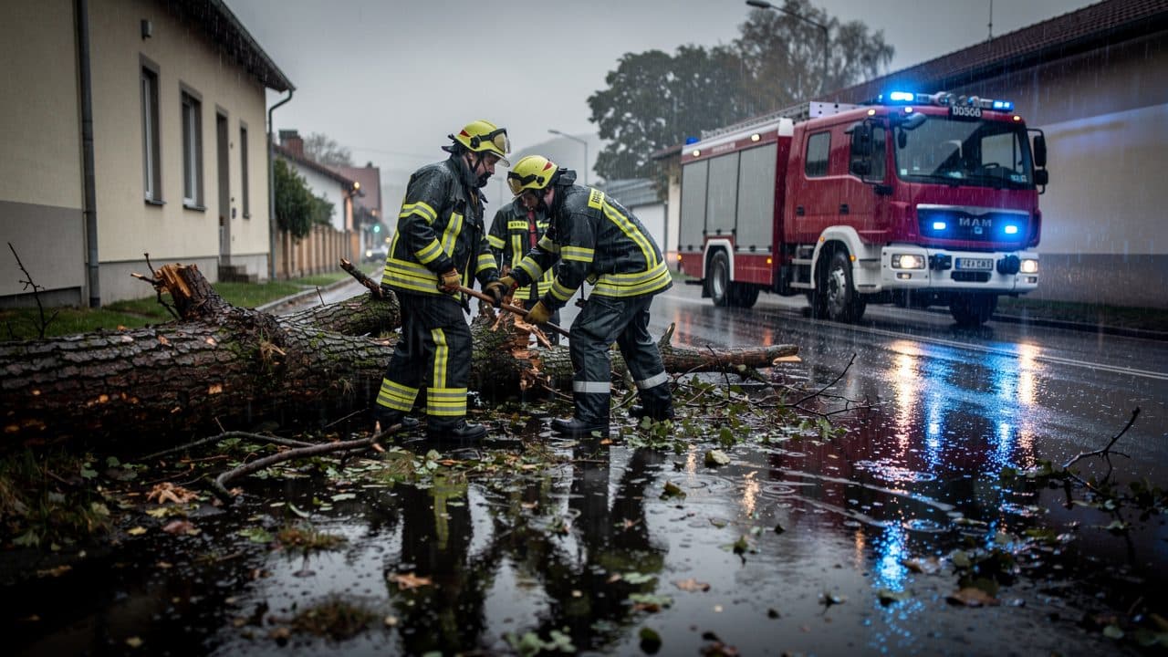 Intempéries en Basse-Autriche et en Burgenland : plus de 140 interventions des pompiers après une violente ligne de tempête