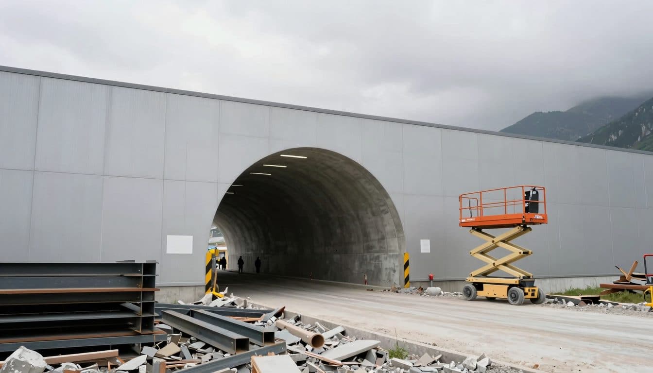 Une rafale de vent provoque un accident du travail mortel sur le chantier du tunnel de base du Semmering