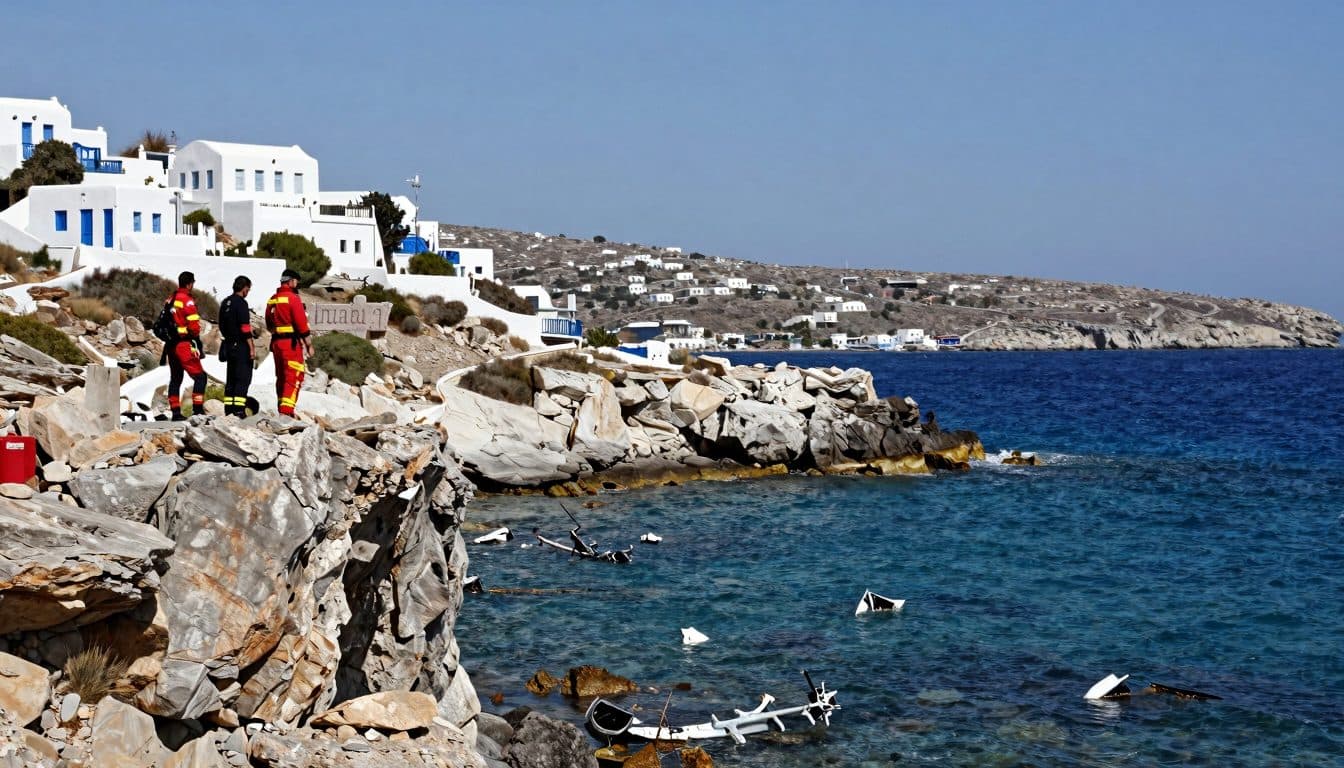 Hélicoptère écrasé sur l'île grecque de Sifnos – trois morts