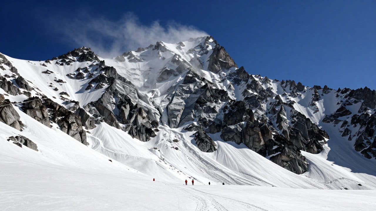 Un éboulement au Zugspitze projette un nuage de poussière au-dessus des Alpes bavaroises