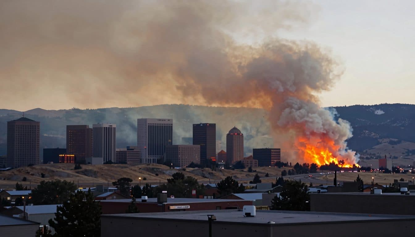 Incendie Hawk : des milliers d'évacuations à Reno, le gouverneur du Nevada déclare l'état d'urgence