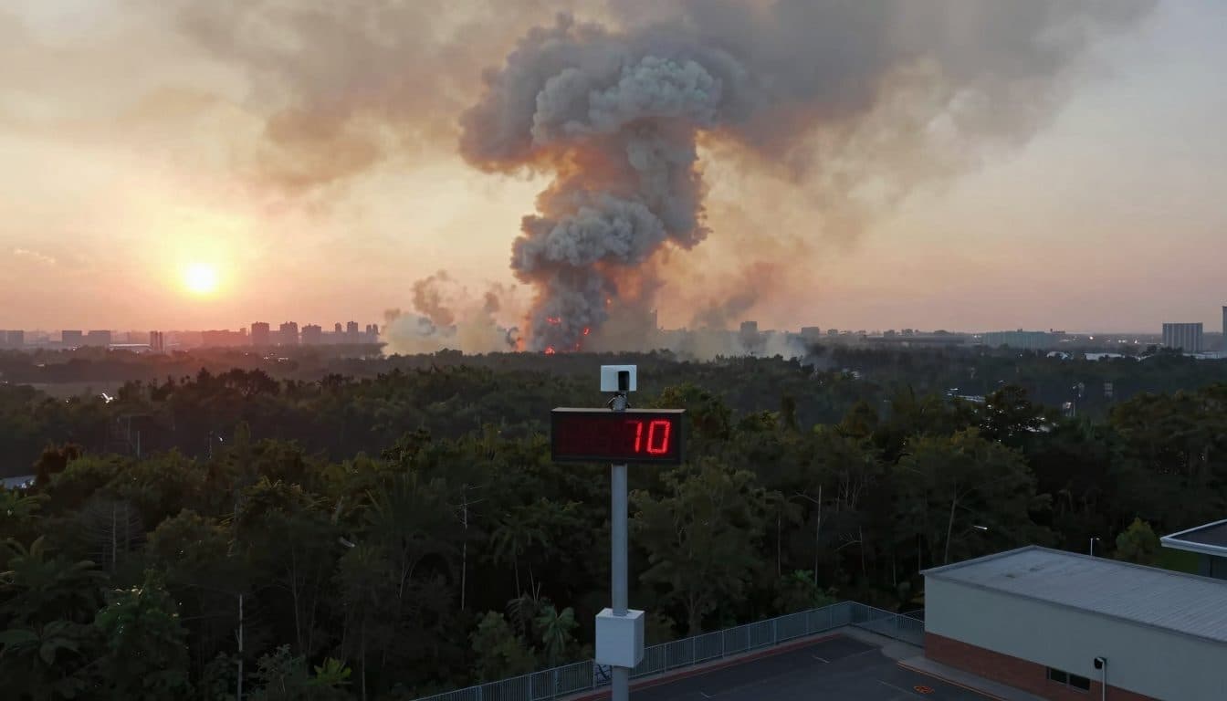 Rapport OMM : les vagues de chaleur et les incendies de forêt alimentent la pollution atmosphérique mondiale en 2025