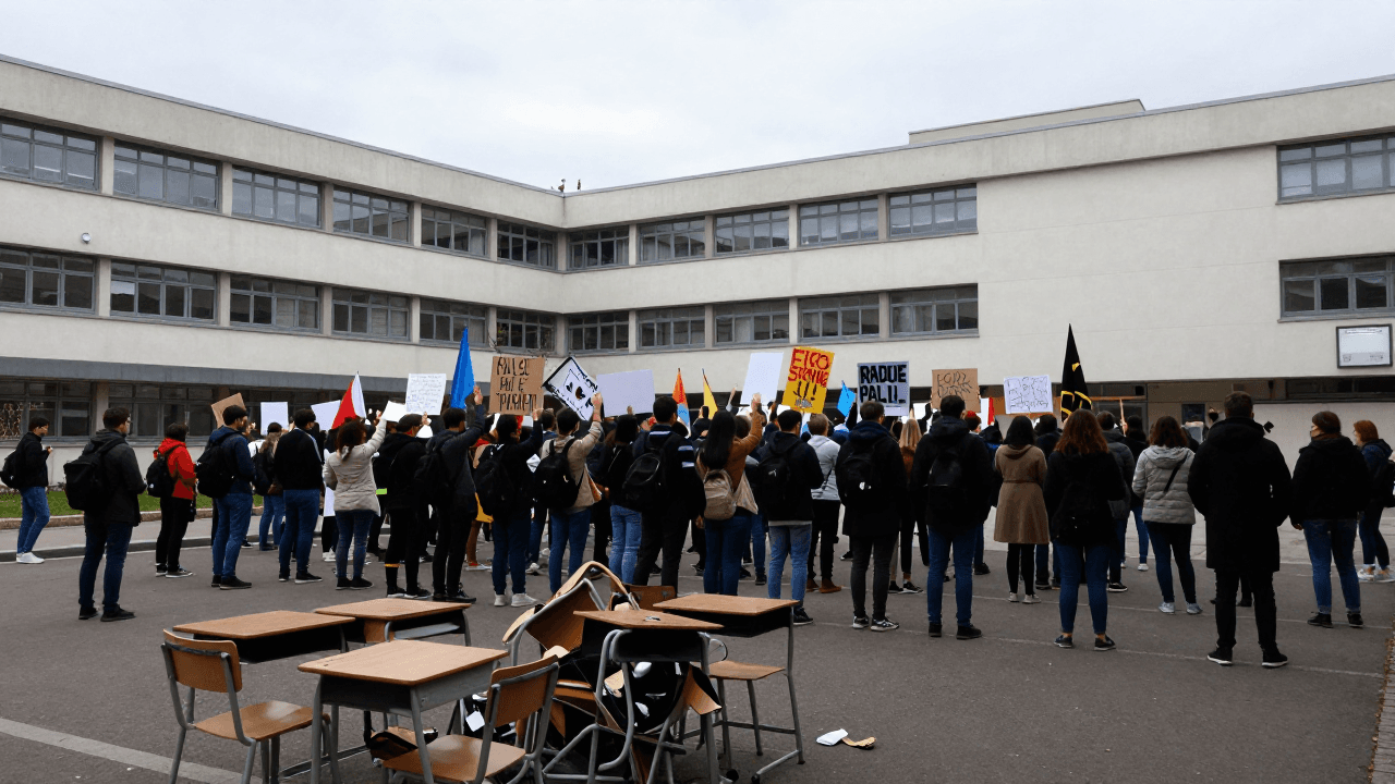 Les protestations scolaires en France se poursuivent, la violence reprend au lycée d'une banlieue parisienne